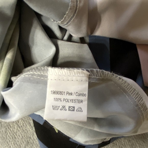 Large Fashion Nova Mens Button Down Shirt Oversized Floral Striped Metamorph - Picture 5 of 5